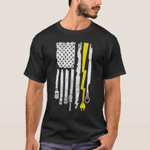 Elektrische für Männer Elektrische Lineman America T-Shirt