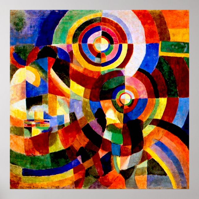 Elektrische Gefängnisse von Sonia Delaunay Poster (Vorne)