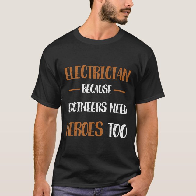 Elektrische Geschenke Elektrotechniker Journeymen T-Shirt (Vorderseite)