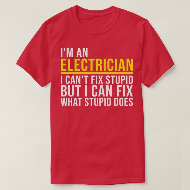 Elektrische Geschenke für Elektrogeräte T-Shirt (Design vorne)