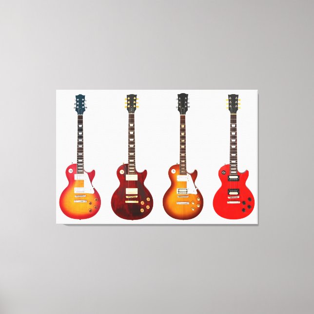 ELEKTRISCHE GITAREN 32x48 Leinwanddruck (Vorderseite)