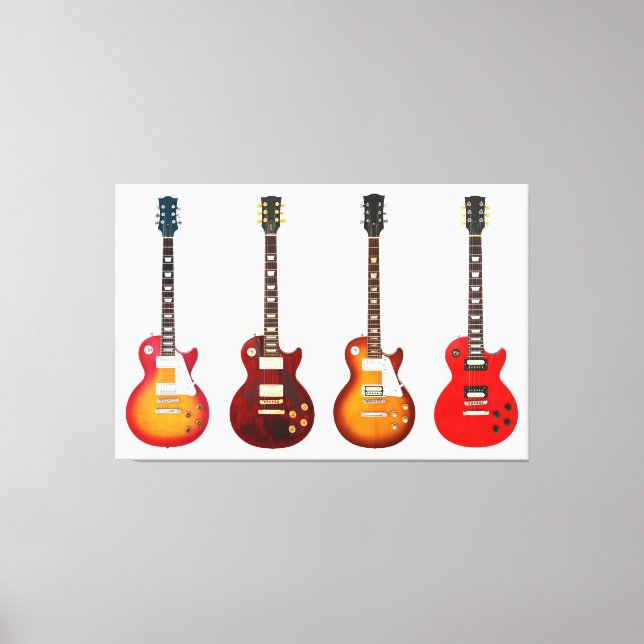 ELEKTRISCHE GITAREN ICONIC 40x60 Leinwanddruck (Vorderseite)
