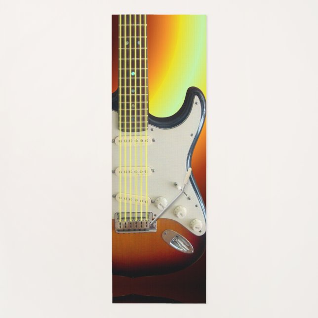 Elektrische Gitarre Art 1 Yogamatte (Vorderseite)