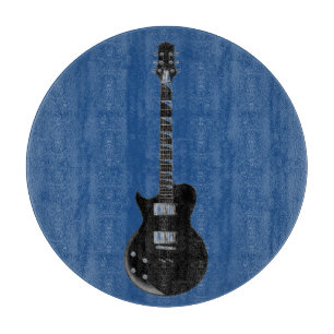 Elektrische Gitarre Blue Black Pop Art Case-Mate Schneidebrett