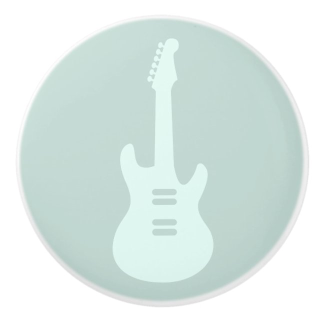 Elektrische Gitarre CUSTOM FARBmusik Kunst Keramikknauf (Vorderseite)