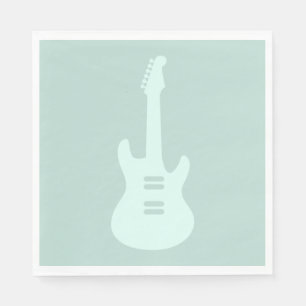 Elektrische Gitarre CUSTOM FARBmusik Kunst Serviette