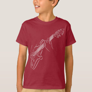 Elektrische Gitarre. Ein Geschenk für einen Musikl T-Shirt