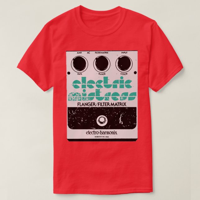 Elektrische Gitarre FX Fan Art Design T-Shirt (Design vorne)