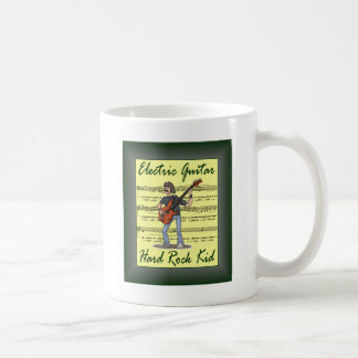 Elektrische Gitarre ~ Hard Rock Kid ~ Sheet Music Kaffeetasse