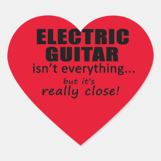 Elektrische Gitarre ist nicht alles Heart Sticker