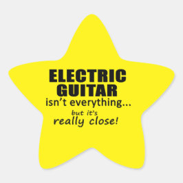 Elektrische Gitarre ist nicht alles Star Sticker