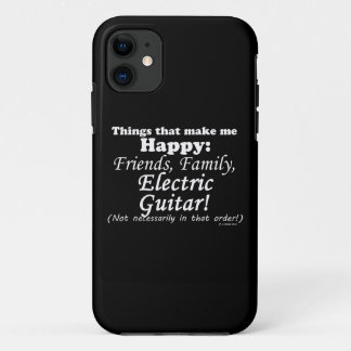 Elektrische Gitarre macht mich glücklich iPhone 11 Hülle