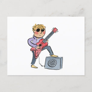 Elektrische Gitarre Postkarte