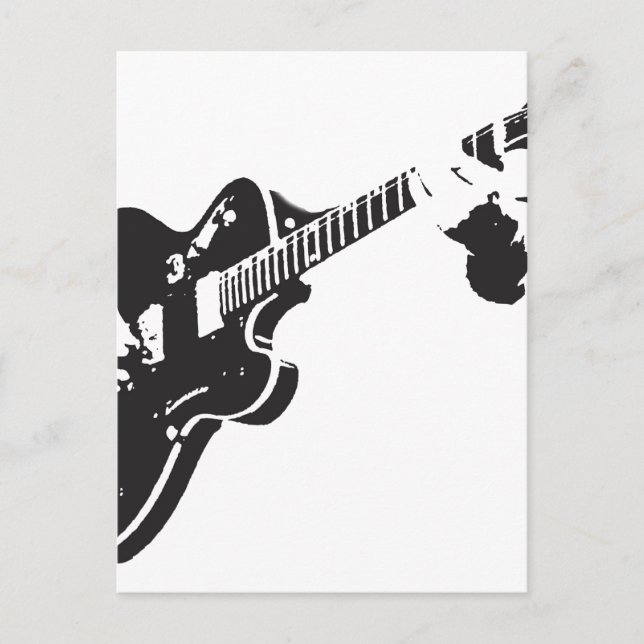Elektrische Gitarre Postkarte (Vorderseite)