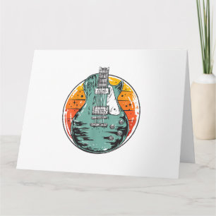 Elektrische Gitarre Retro Vintage Musikband Gu Karte