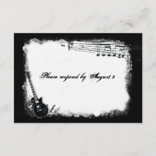 Elektrische Gitarre Rough Music uAwg mit Umschläge RSVP Karte