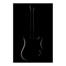 Elektrische Gitarre-Silhouette