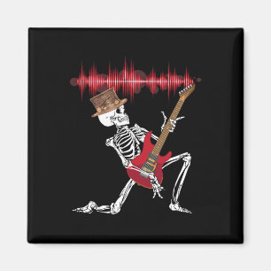 Elektrische Gitarre spielen Funny Halloween Magnet