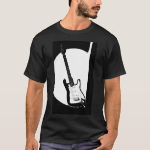 Elektrische Gitarre Trendy Pop Moderne Vorlage T-Shirt