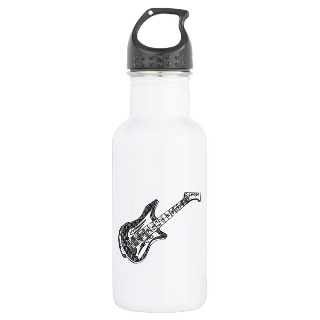 Elektrische Gitarre Trinkflasche (Vorderseite)