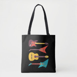 Elektrische Gitarre und akustische Gitarrenmusikge