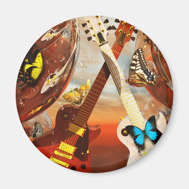 Elektrische Gitarre von Lenny art Magnet (Vorne)