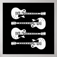 Elektrische Gitarren Graphic in White