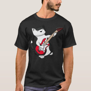 Elektrische Gitarrenkatze T-Shirt