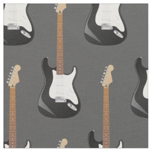 Elektrische Gitarrenmusik Musiker Zimmer Dekor Gra Stoff