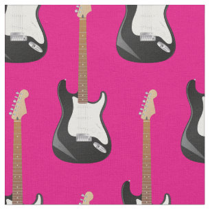 Elektrische Gitarrenmusik Zimmerdekor Rosa Stoff