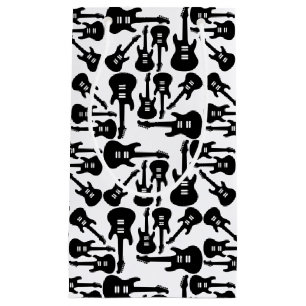 Elektrische Gitarrenmuster-Musik als CUSTOM-FARBE Kleine Geschenktüte