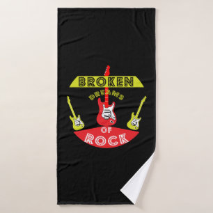 Elektrische Gitarrenrockträume   Rock   Musik Badehandtuch