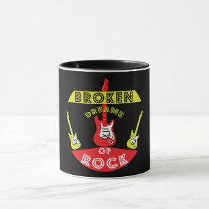 Elektrische Gitarrenrockträume Rock Musik Tasse