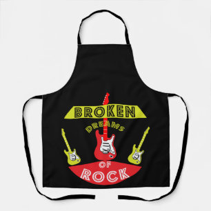 Elektrische Gitarrenrockträume Rock Musikbad b Schürze
