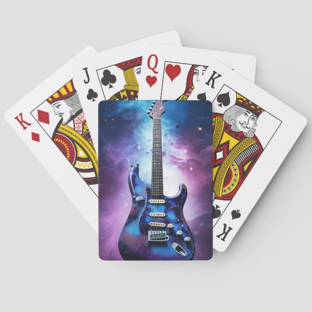 ELEKTRISCHE GITARSPIELKARTEN SPIELKARTEN (Rückseite)