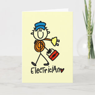 Elektrische Grundhemden und -geschenke Karte