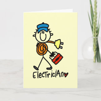 Elektrische Grundhemden und -geschenke Karte