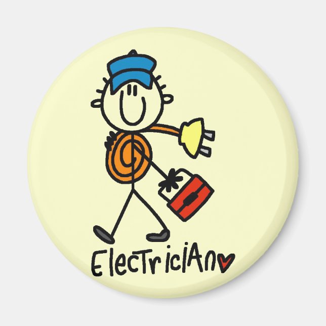 Elektrische Grundhemden und -geschenke Magnet (Vorne)