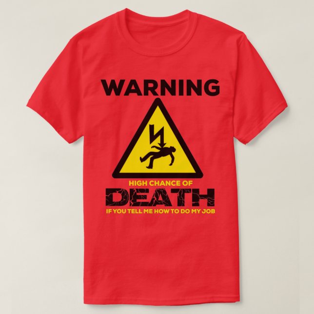 Elektrische IBEW Gewerkschaft Vater Remüde Master  T-Shirt (Design vorne)