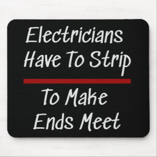 Elektrische Joke Funny Novelty Spaß Electrical Mousepad