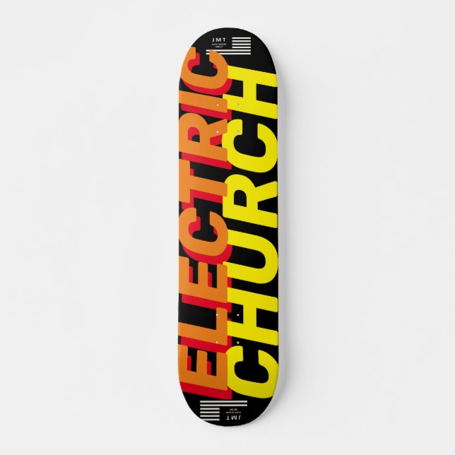 ELEKTRISCHE KIRCHE JMT7 3/4" Skateboarddecke Skateboard (Vorne)