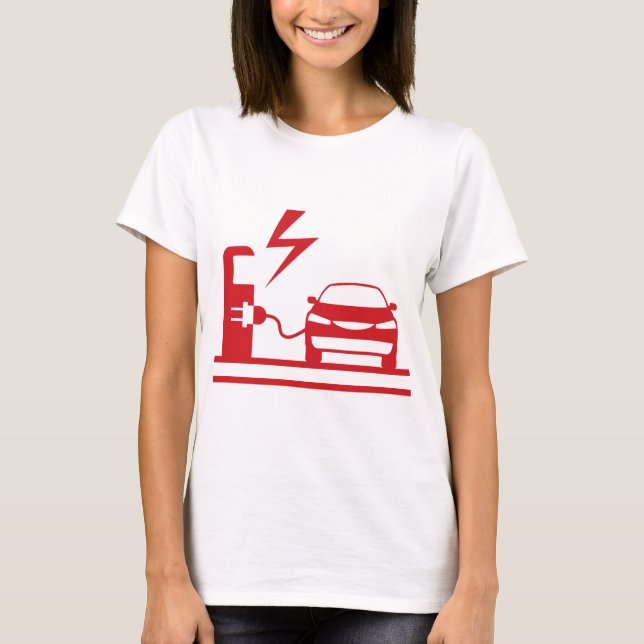 Elektrische Ladestation T-Shirt (Vorderseite)
