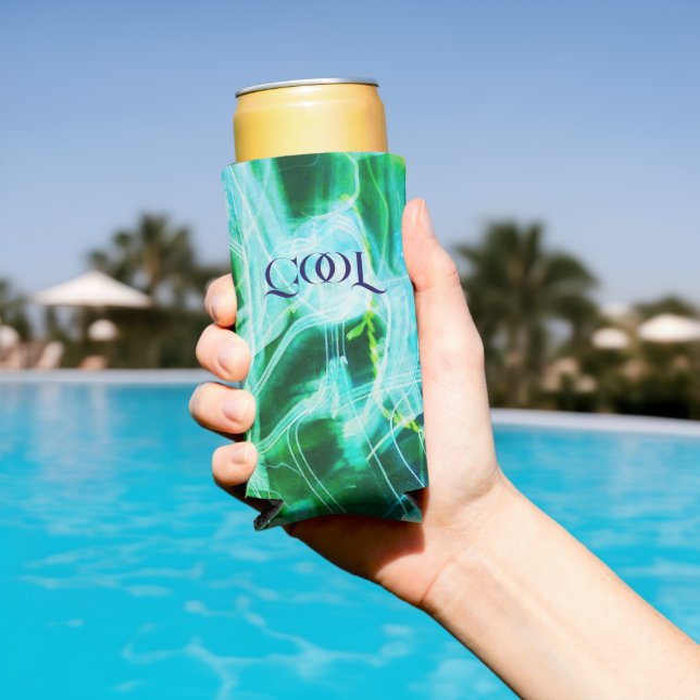 Elektrische Lichtlinien Farbverlauf abstrakt. Selters Dosenkühler (In Situ Pool)