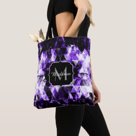 Elektrische lila violette funkelnd Monogramm