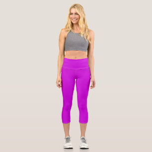Elektrische Lila Yoga Capris