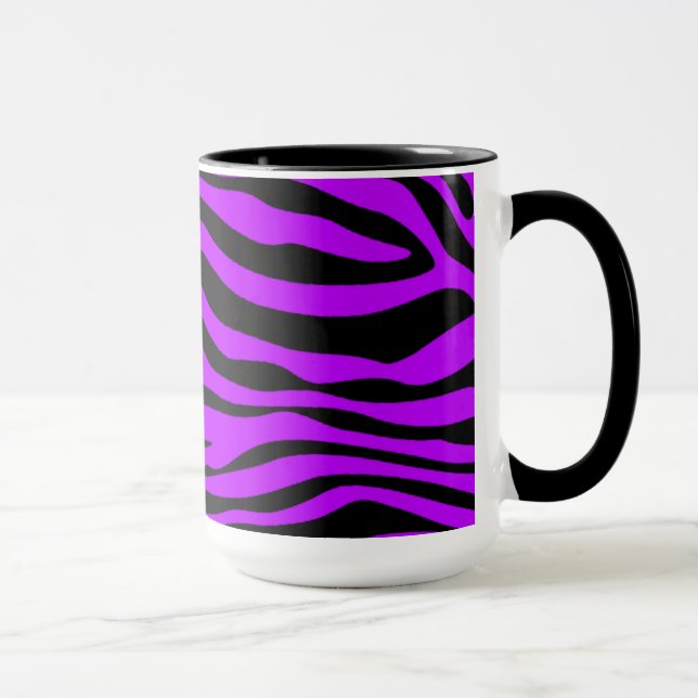 Elektrische lila Zebra-Streifen; Zahl Skaten Tasse (Rechts)