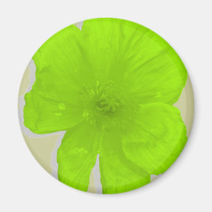 Elektrische Limon-/PopArt-Blume Magnet