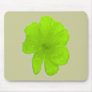 Elektrische Limon-/PopArt-Blume Mousepad