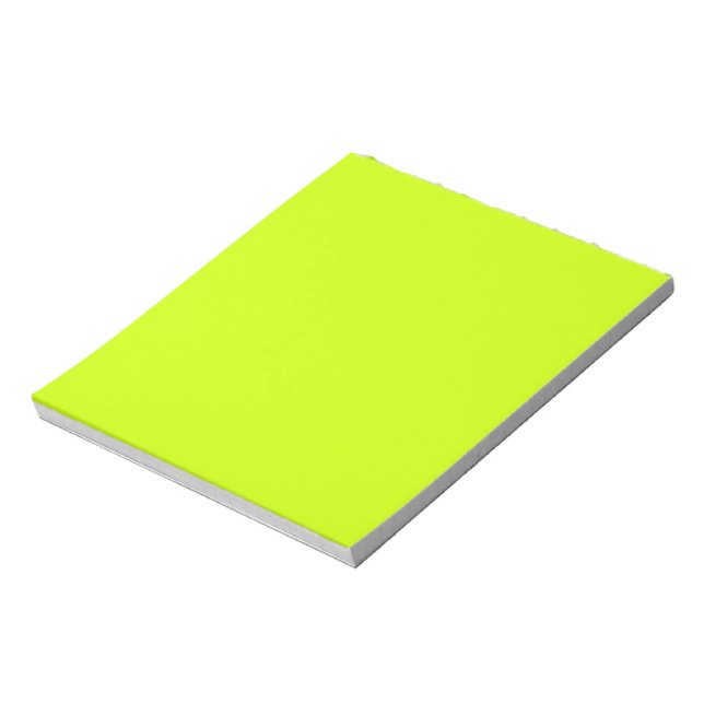 Elektrische Limone Solid-Farbe Notizblock (Rotiert)
