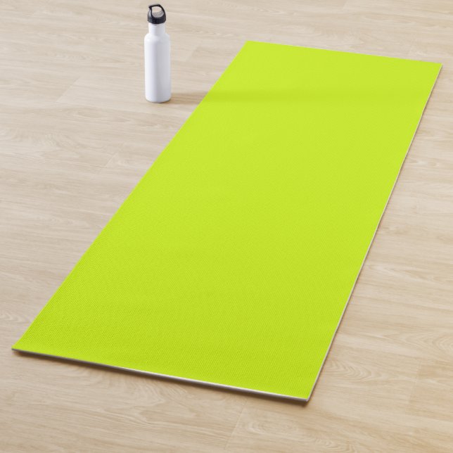 Elektrische Limone Solid-Schlichte Farbe Yogamatte (Beispiel)